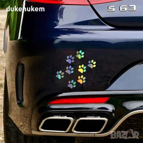 Лазерни рефлекторни стикери с животински и декоративни мотиви, снимка 6 - Аксесоари и консумативи - 51806294