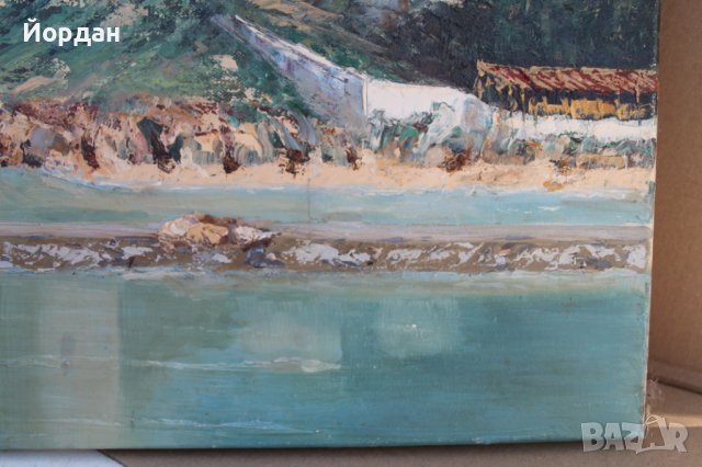 Майсторска картина масло върху платно, снимка 5 - Антикварни и старинни предмети - 41808181