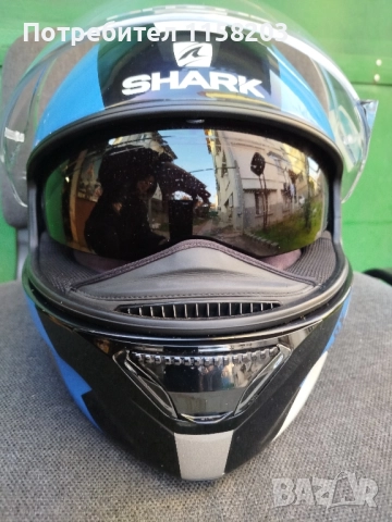 Каска за мотор , снимка 6 - Спортна екипировка - 52802419