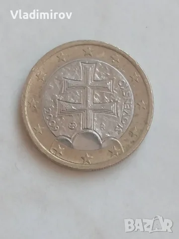 1 евро Словакия 2009г
