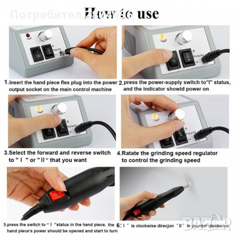 2000 Професионален комплект за маникюр и педикюр LINA Mercedes 2000, снимка 7 - Друго оборудване - 35795518