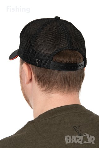 Шапка Fox Collection Trucker Cap Black & Orange, снимка 5 - Екипировка - 41388446