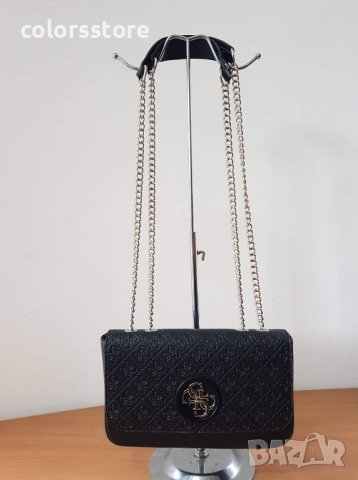 Луксозна Черна чанта  Guess  код SG-F19, снимка 7 - Чанти - 41863339
