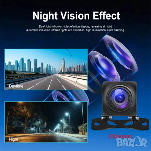 Монитор, Навигация, портативна мултимедия за кола, за автомобил с Carplay, Android Auto, 8" екран, снимка 9 - Аксесоари и консумативи - 53780799