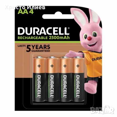 Презареждащи акумулаторни батерии Duracell 2500mAh AA 4бр, снимка 1 - Друга електроника - 36359615