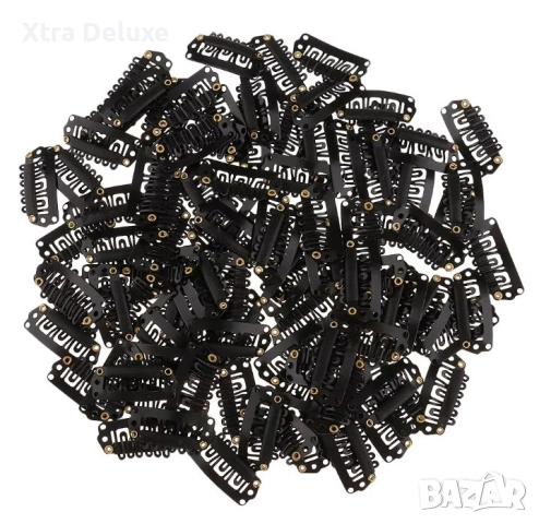 Клипси/щипки/фиби за екстеншъни/коси/перуки - 2.8см, снимка 3 - Аксесоари за коса - 40866197