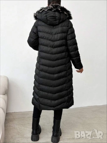 Дамско дълго зимно яке , снимка 3 - Якета - 42833993