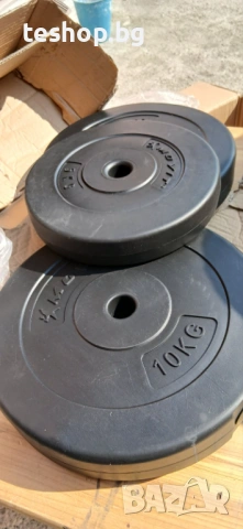 Тежести 2х10 кг и 1х5 кг MOVIT промо цена, снимка 3 - Фитнес уреди - 53746010