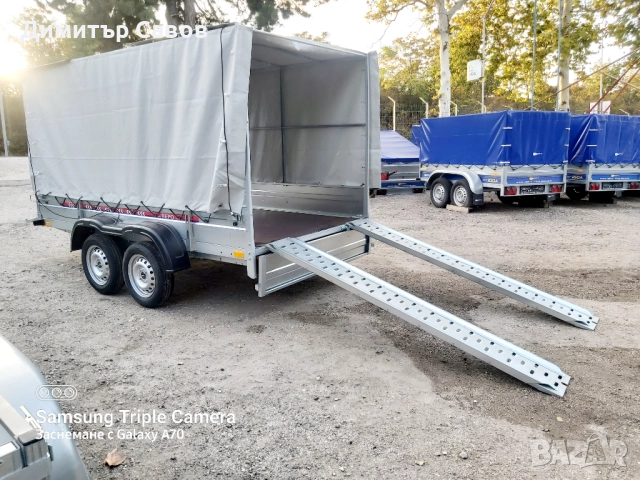 Туристическо ремарке Поп Индъстри с брезент и шпригли H-150, снимка 15 - Ремаркета - 51922008