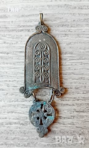 Стара брошка, бронзов накит и кутия за бижута , снимка 3 - Антикварни и старинни предмети - 41593993