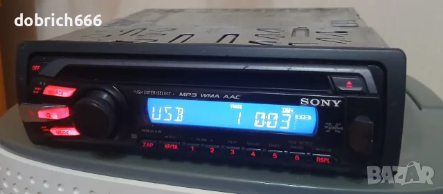 CD USB Sony CDX-GT35U радио за кола флашка диск аукс 30 евро