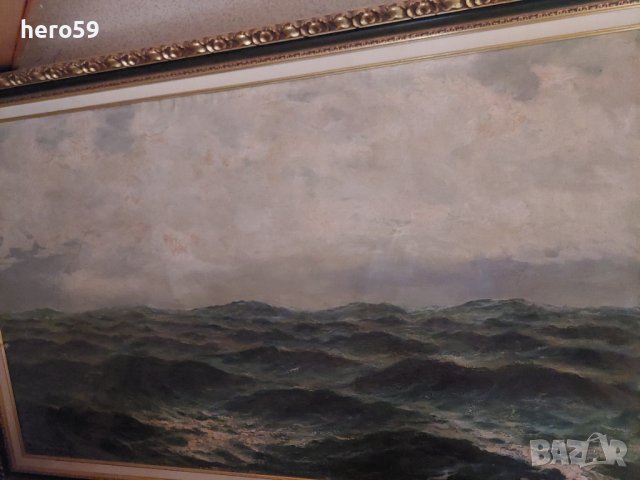 Огромна картина,масло 1943 г.размер178/110-Петър Бояджиев(1907-1963), снимка 10 - Картини - 39175557