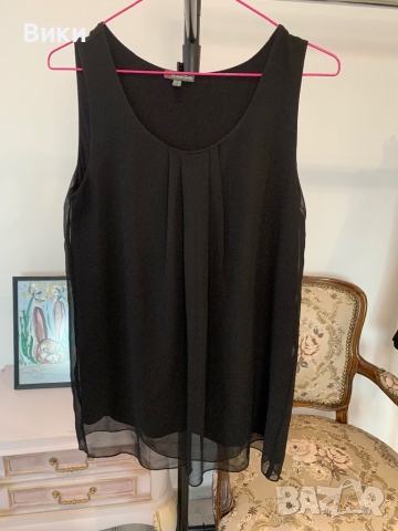 Черен потник в размер 38, подходящ за М, снимка 6 - Потници - 44922661