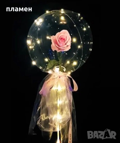 Светещ балон -Роза , снимка 4 - Други - 53413285