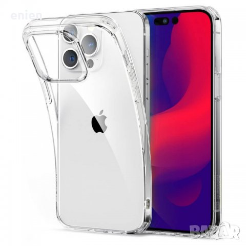 Тънък силиконов кейс за iPhone 14 PRO MAX / прозрачен, снимка 1 - Калъфи, кейсове - 39405012