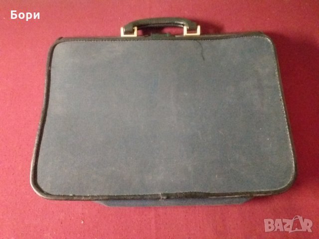 Стара бизнес чанта кожа и плат, снимка 3 - Други ценни предмети - 34388914