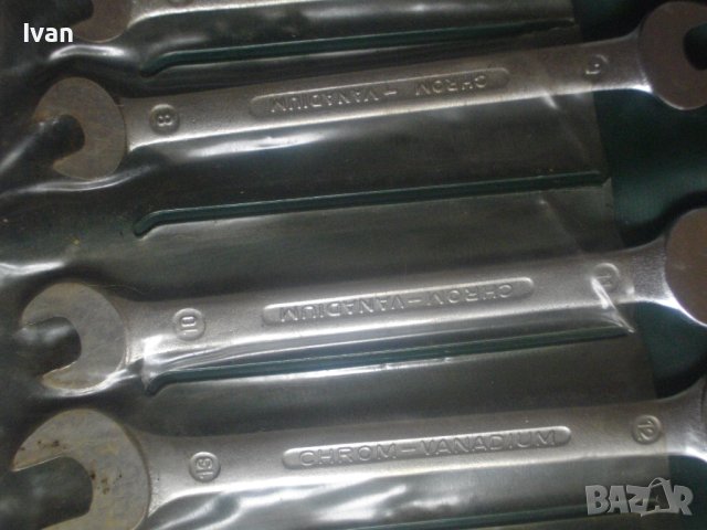 8 бр. НОВ Комплект Гаечни Ключове/Гедория-SALTUS-6-22мм-Старо Немско Качество-В Оригинален Калъф, снимка 7 - Други инструменти - 41310481