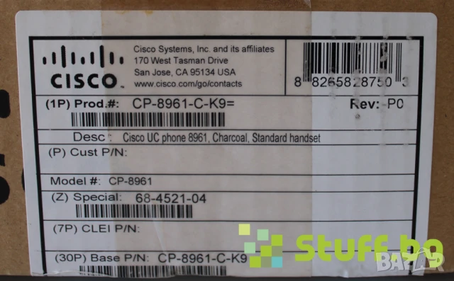 IP телефон Cisco CP-8961, снимка 3 - Други - 50906576