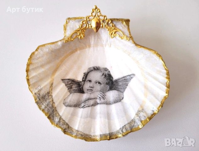 Бутилки с ангелски мотив  с покана на Сватба, снимка 2 - Декорация - 52627510