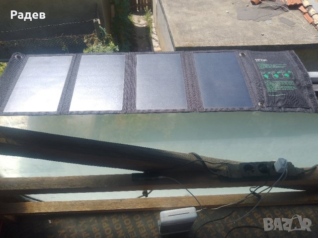сгъваем гъвкав соларен панел с директни юсб 2бр изходи 5v x 2,1a