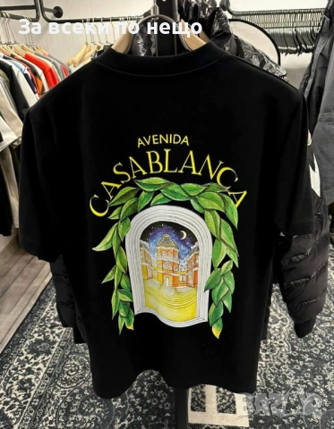 Casa Blanca Мъжка Черна Тениска👕Мъжка Блуза С Къс Ръкав В Черен Цвят Код Mens P.114