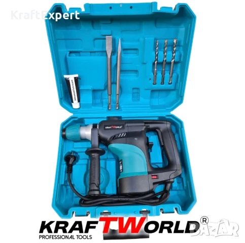 Мощен Ударен Къртач 2000W 5.5J KraftWorld за Тежки Задачи, снимка 5 - Други инструменти - 50487719