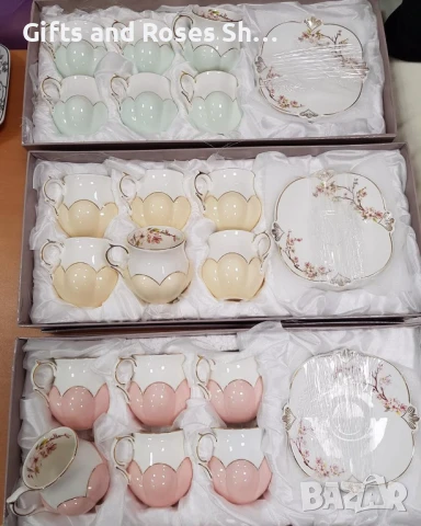 Цветни и красиви сервизи за капучино или чай, снимка 1