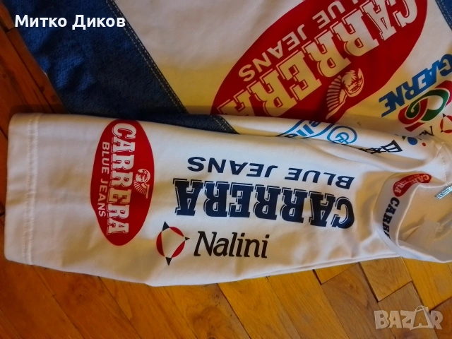 Nalini Carrera винтидж маркова колоездачна тениска размер М, снимка 4 - Велосипеди - 53697116