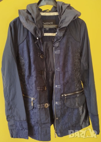 модерно дамско яке с яка/ качулка- District- размер S