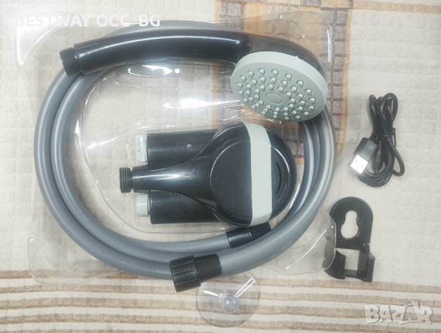 Къмпинг душ акумулаторен USB, преносим, ак "Kampa" rechargeable campingshower with submersible pump , снимка 3 - Палатки - 37287190