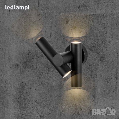 LED Аплик 6W Черен 620Lum IP44, снимка 9 - Лед осветление - 42461808