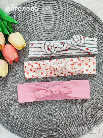 Комплект ленти за глава, снимка 2 - Шноли, диадеми, ленти - 29094892