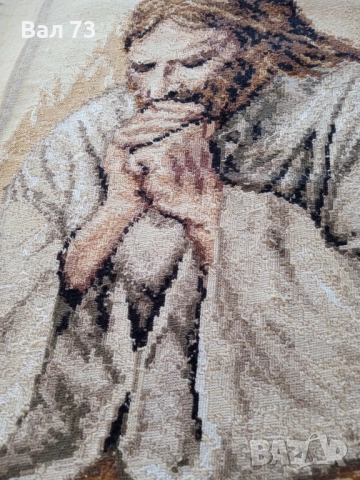 Гоблен,,Молещият се Исус", снимка 2 - Гоблени - 51763859