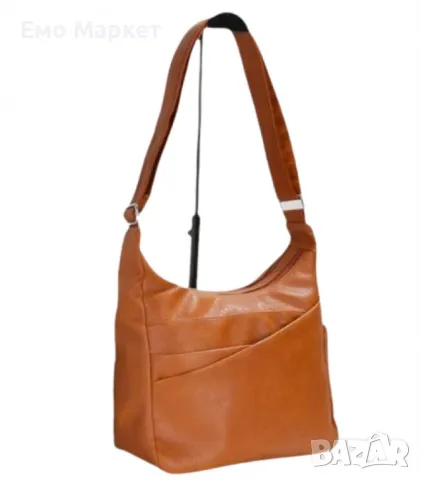 Средна дамска чанта с ципове и регулираща се дръжка, снимка 4 - Чанти - 50160731