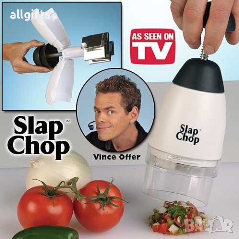 Кухненски чопър за зеленчуци Slap Chop, снимка 6 - Аксесоари за кухня - 41453509