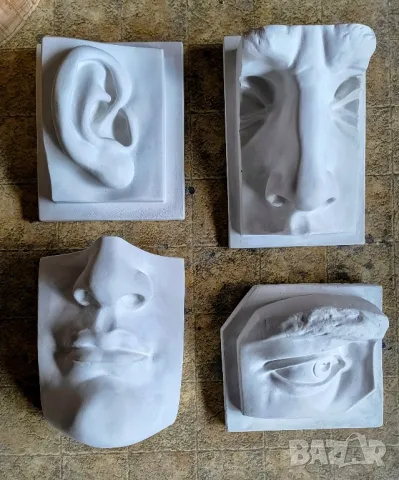 Гипсови Форми за Рисуване / Декорация / Нос / Ухо / Око / Уста, снимка 13 - Декорация за дома - 48825906
