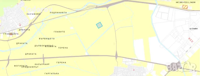 26 655 кв.м., обработваема земеделска земя - две съседни ниви, 4та к-я, в кв. ”Речица”, гр. Сливен, снимка 3 - Земеделска земя - 55788366