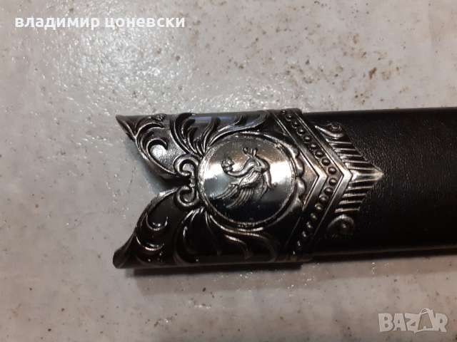 Красив тамплиерски меч кинжал,кортик,кама,нож, снимка 5 - Колекции - 36244404