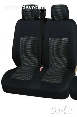 Серия LUX Черни Калъфи за седалки 2+1 за бусове Ford Transit, снимка 4 - Аксесоари и консумативи - 48043177