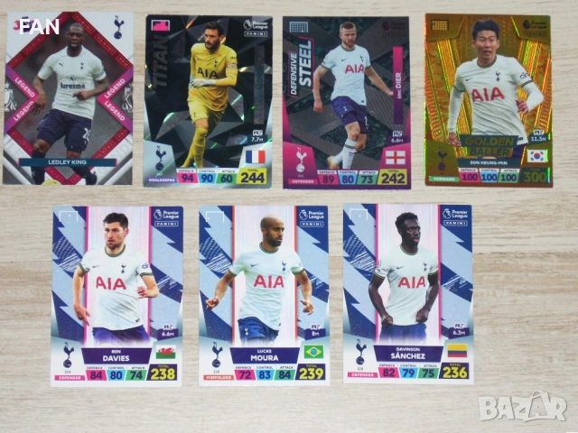 78 бр. футболни карти Панини от Висшата английска лига 2023 PANINI PREMIER LEAGUE ADRENALYN XL, снимка 7 - Футбол - 53401643