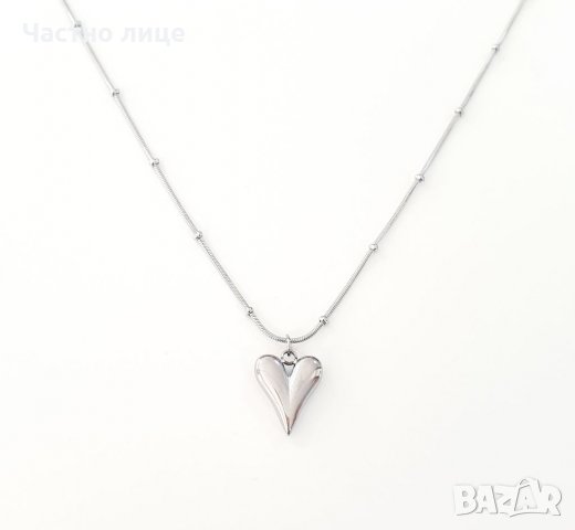 Колие от медицинска стомана сърце, снимка 1