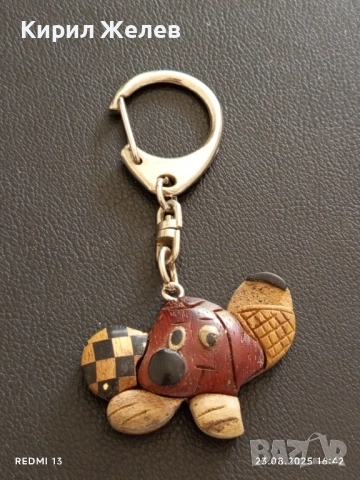 Ключодържател талисман от дърво подходящ аксесоар за раници 23466