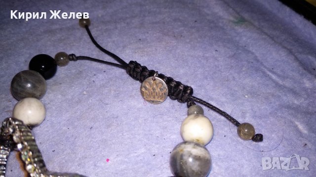 МАРКОВА СЪРЦЕВИДНА СРЕБРИСТА ХЕНД-МЕЙД ФЕШЪН АРТ ГРИВНА с ПОЛУСКЪПОЦЕННИ КАМЪНИ 34307, снимка 6 - Гривни - 38949097