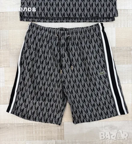 Lacoste мъжки комплект – тениска + къси панталони, нов с етикети, снимка 3 - Спортни дрехи, екипи - 55770195