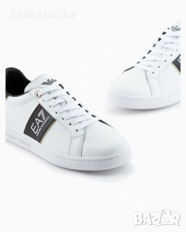 Сникърси естествена кожа Emporio Armani 37, снимка 2 - Кецове - 53860792