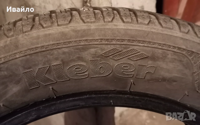 Продавам 2 броя зимни гуми 205.55.16 на 1 сезон дот 2019 Kleber , снимка 4 - Гуми и джанти - 53302596