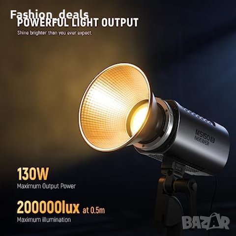 Мини COB осветление за фотография 130W NEEWER 12 ефекта 200K lux преносимо, снимка 2 - Чанти, стативи, аксесоари - 42527869