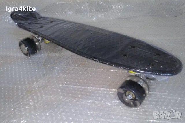 Черен светещ пениборд много модели скейтборд skateboard pennyboard, снимка 3 - Скейтборд, ховърборд, уейвборд - 35773988