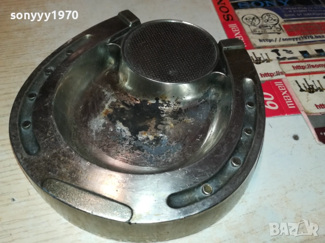 ПОДКОВА-МЕТАЛЕН ПЕПЕЛНИК ОТ ФРАНЦИЯ 0610251519, снимка 6 - Антикварни и старинни предмети - 51962567