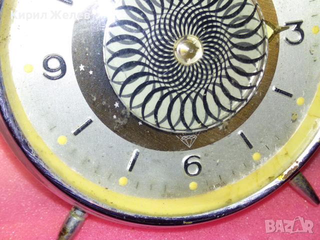 Стар РЯДЪК РЕТРО КОЛЕКЦИОНЕРСКИ МЕХАНИЧЕН БУДИЛНИК КИТАЙ РАНЕН СОЦ ФУНКЦИОНИРАЩ 40770, снимка 5 - Антикварни и старинни предмети - 44549203